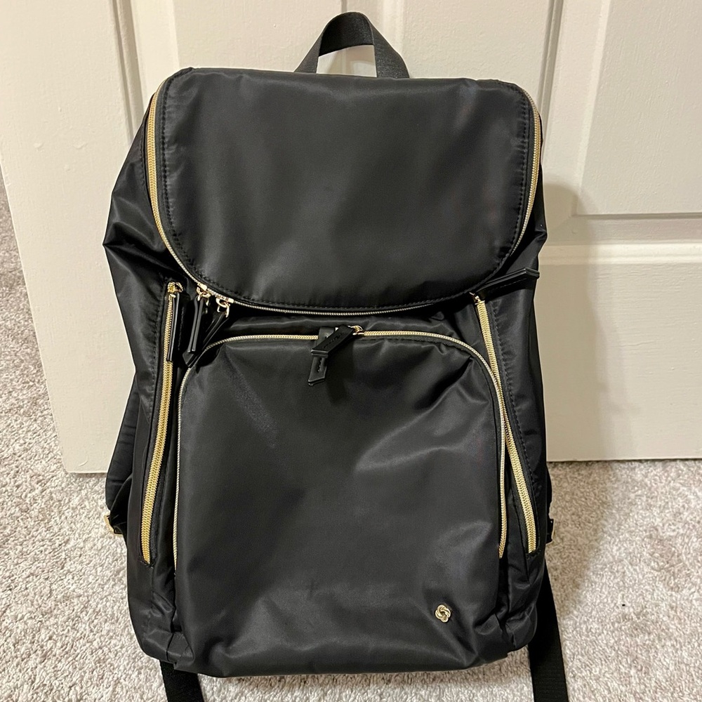 Samsonite Backpack with Gold Trim